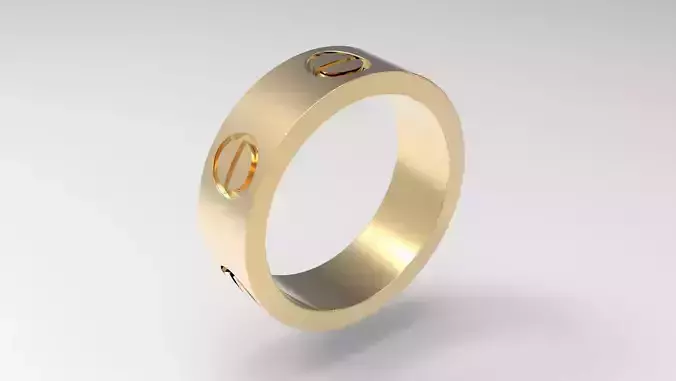 Screw  Wedding Ring  7   75 3D print model