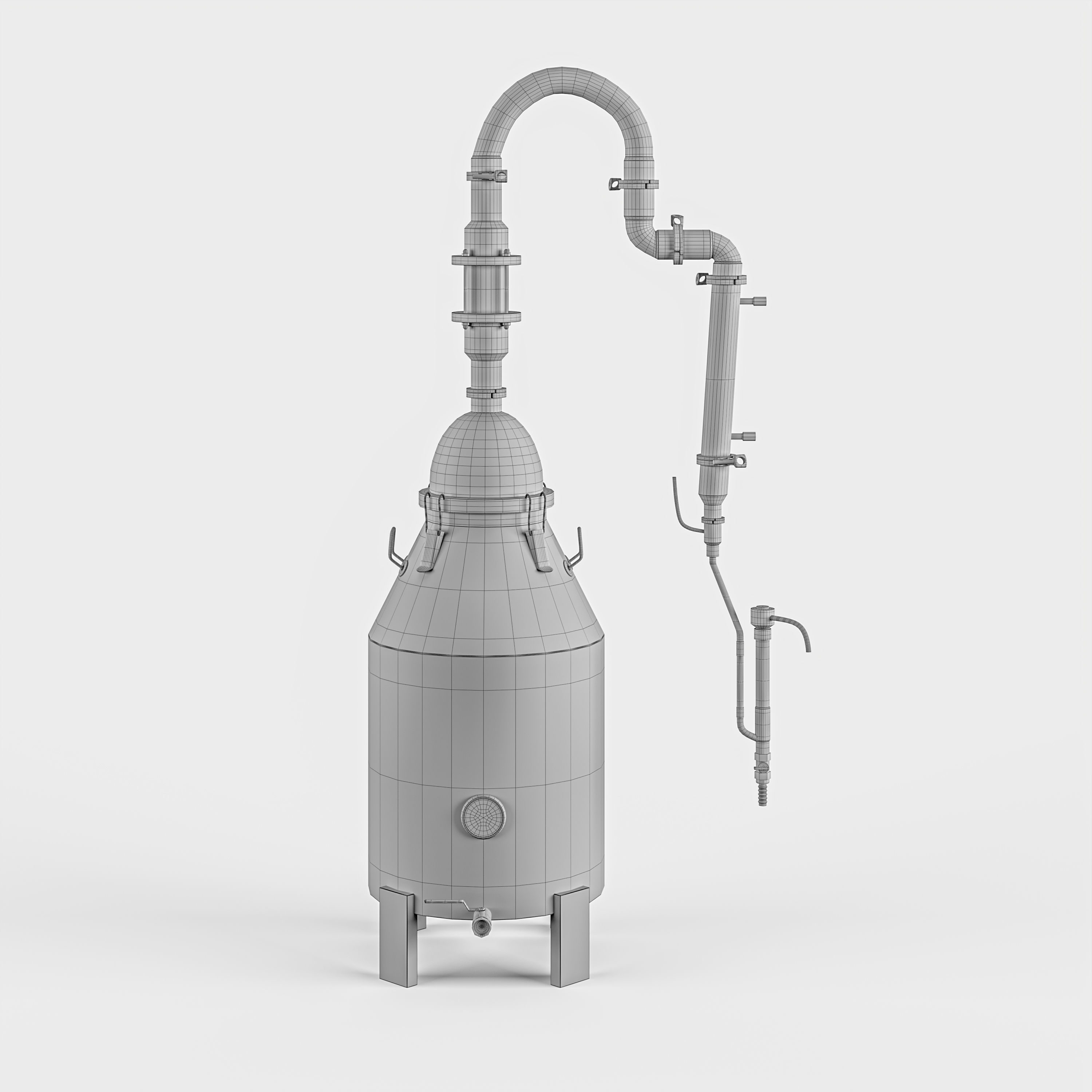 Copper Distiller 3D model_7