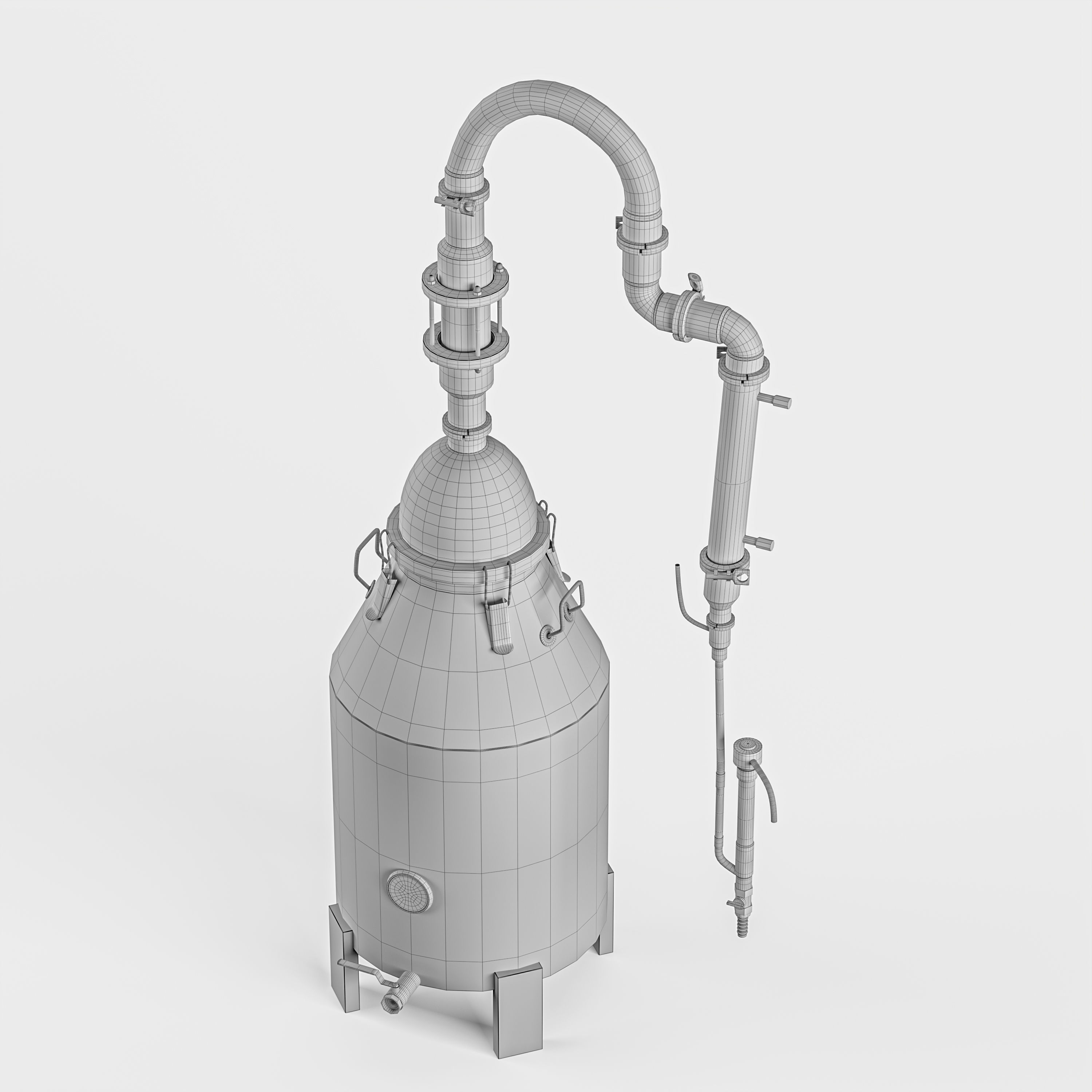 Copper Distiller 3D model_6