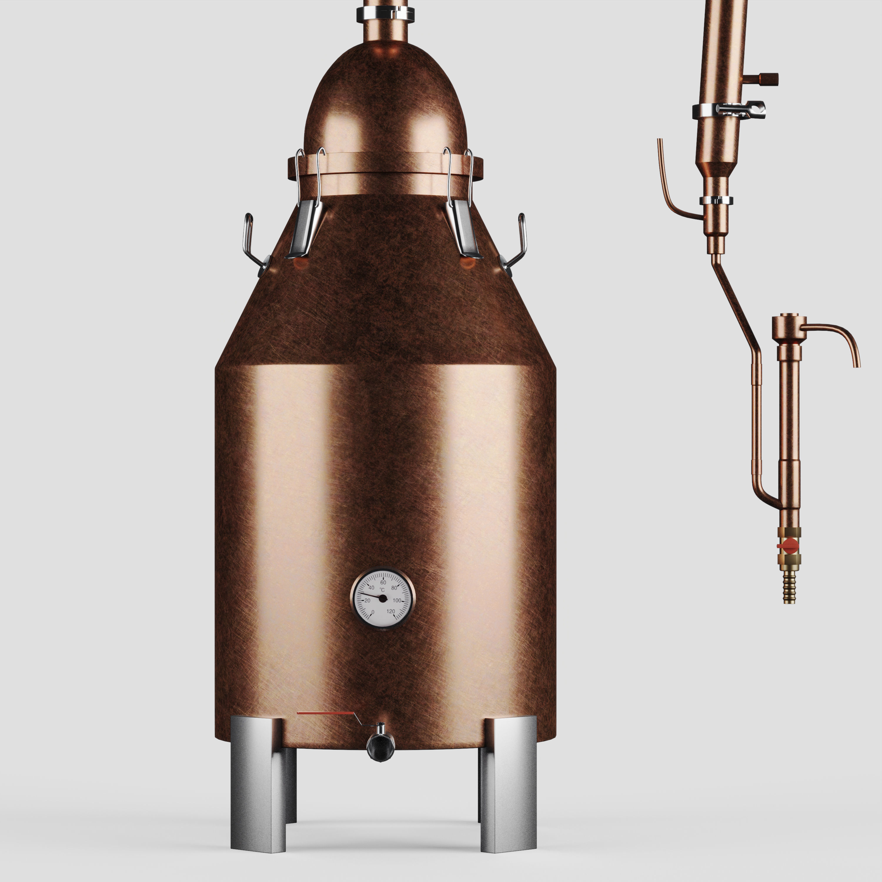 Copper Distiller 3D model_3