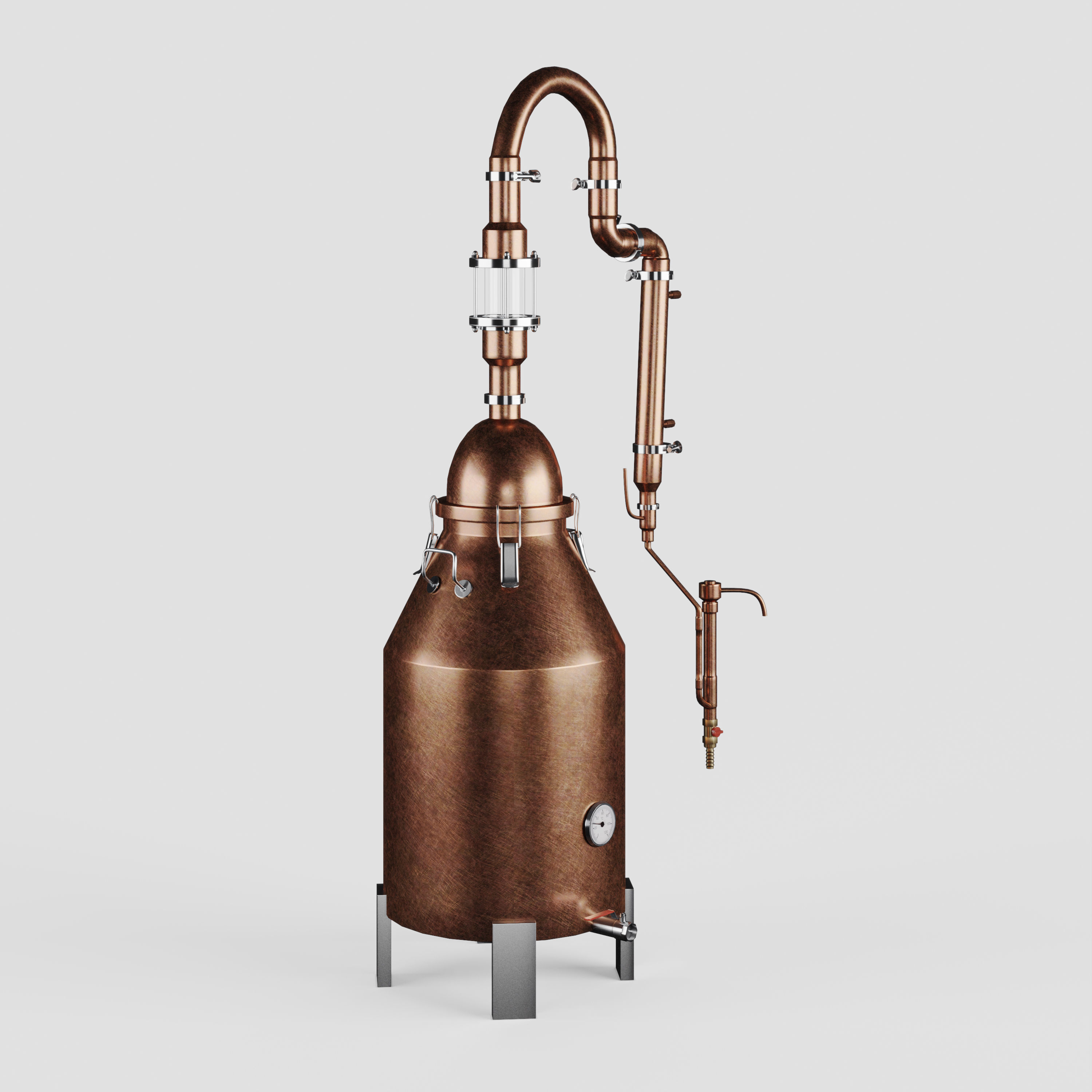 Copper Distiller 3D model_1