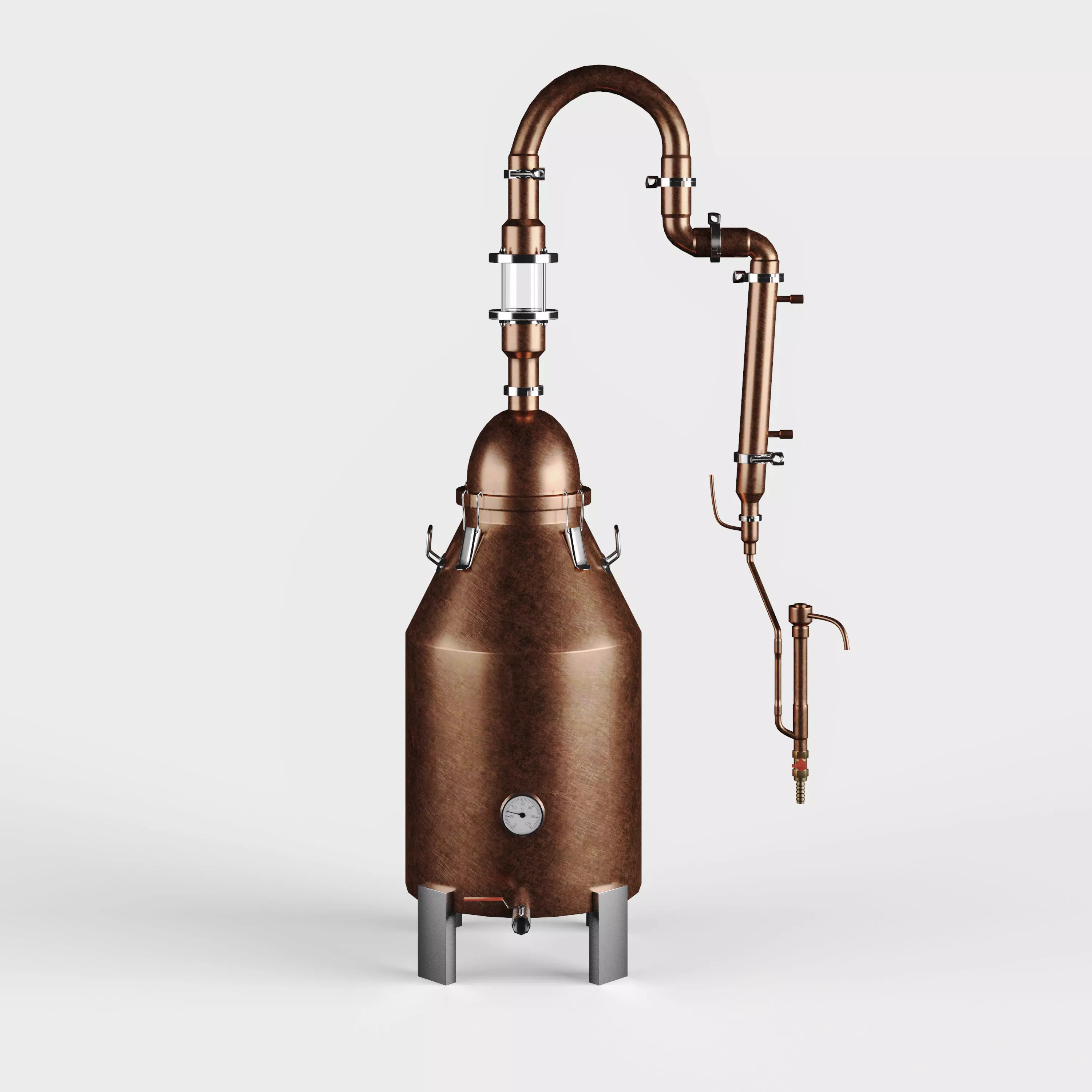 Copper Distiller 3D model_0