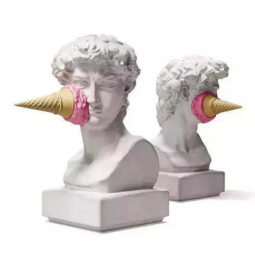 David face icecream 3D model