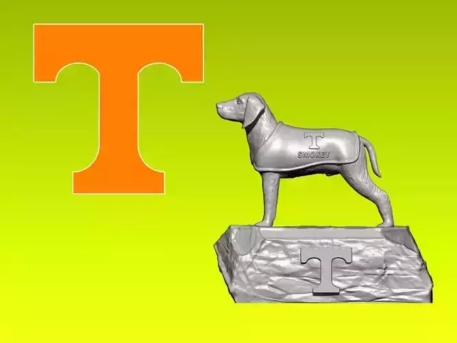 NCCA - TENNESSEE VOLUNTEERS SMOKEY NCAA MASCOT - 3D PRINT 3D print model