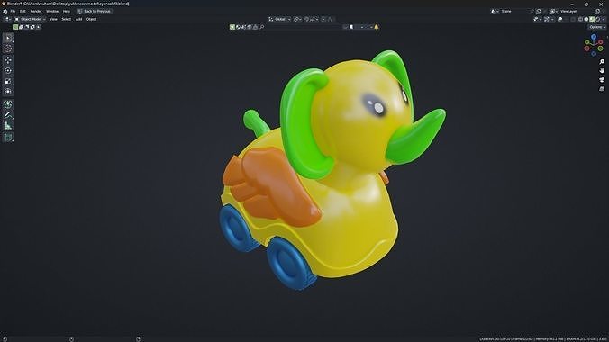 toy elephant Free 3D model