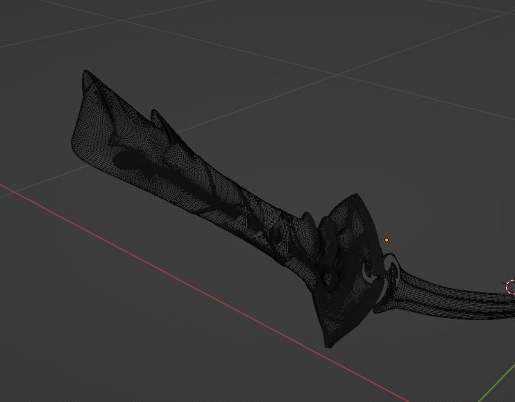 Genshin Impact - Musou no Hitotachi - Raiden Sword Blender3D  3D model_10