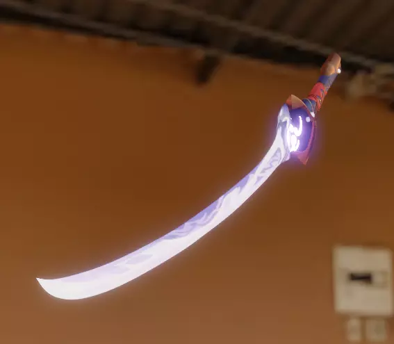 Genshin Impact - Musou no Hitotachi - Raiden Sword Blender3D  3D model_0