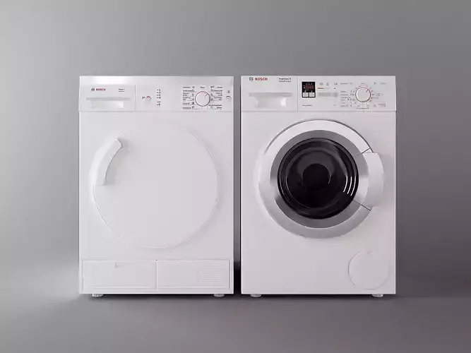 washes clothes 3D model
