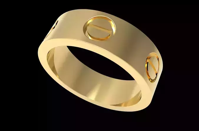 Love Ring  18 3mm 3D print model