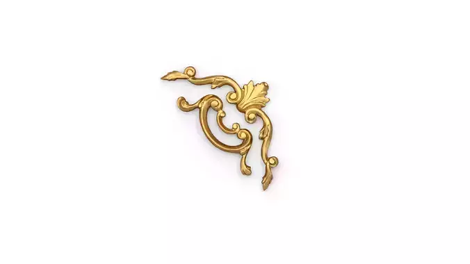 Classic carved corner decor ornament 372