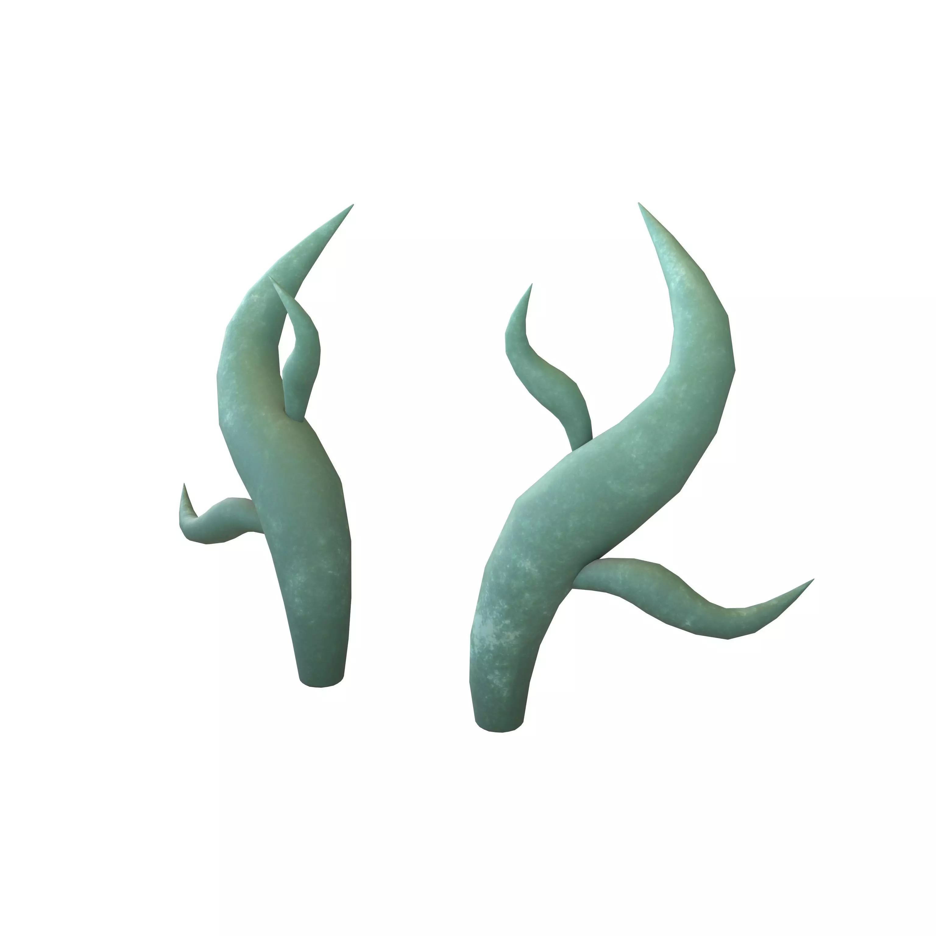 Dragon Horn v1 001 Low-poly 3D model_0