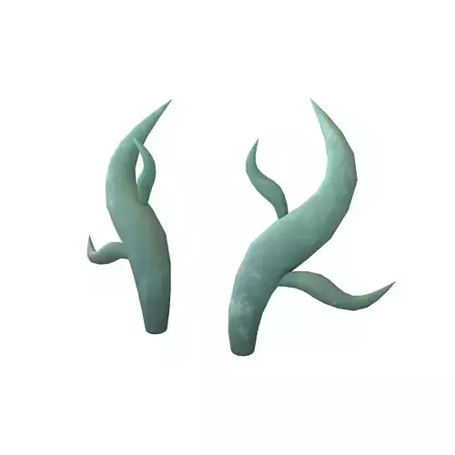 Dragon Horn v1 001 Low-poly 3D model