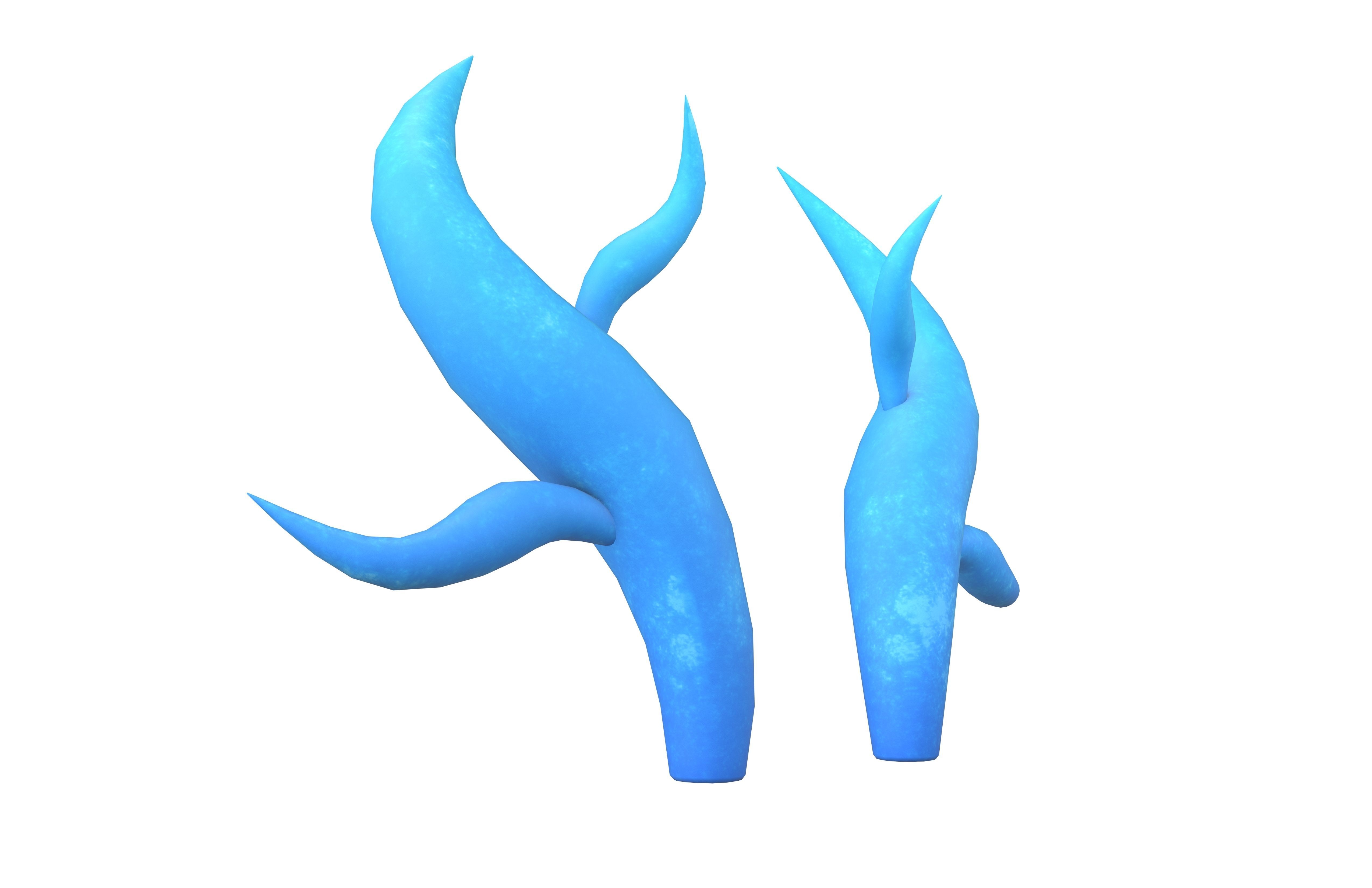 Dragon Horn v1 002 Low-poly 3D model_3