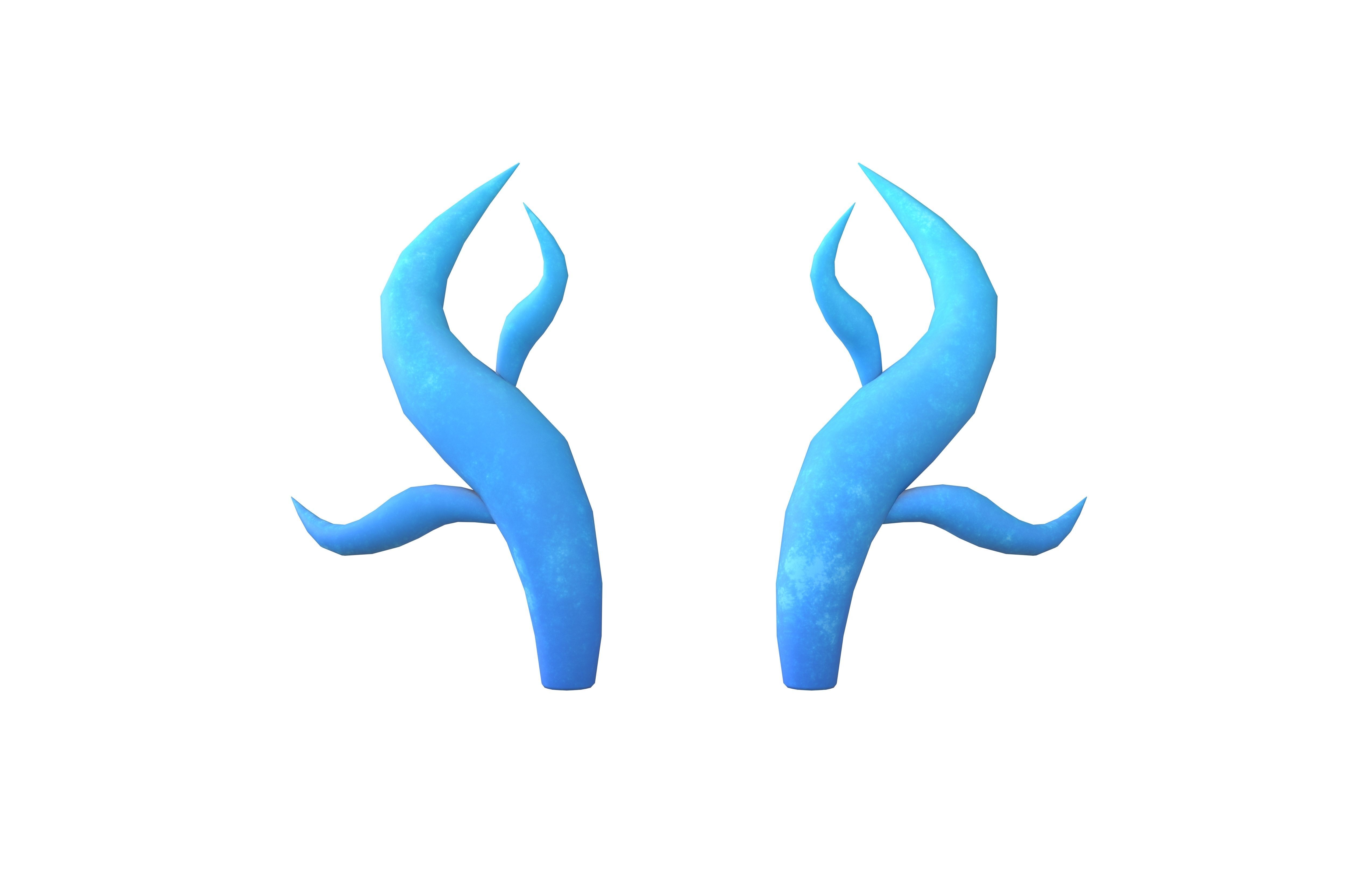 Dragon Horn v1 002 Low-poly 3D model_2