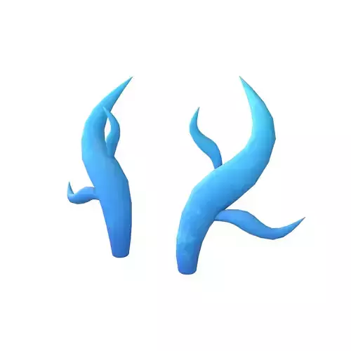 Dragon Horn v1 002 Low-poly 3D model