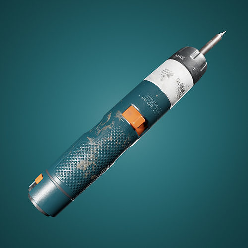 Electric screwdriver Free low-poly 3D model