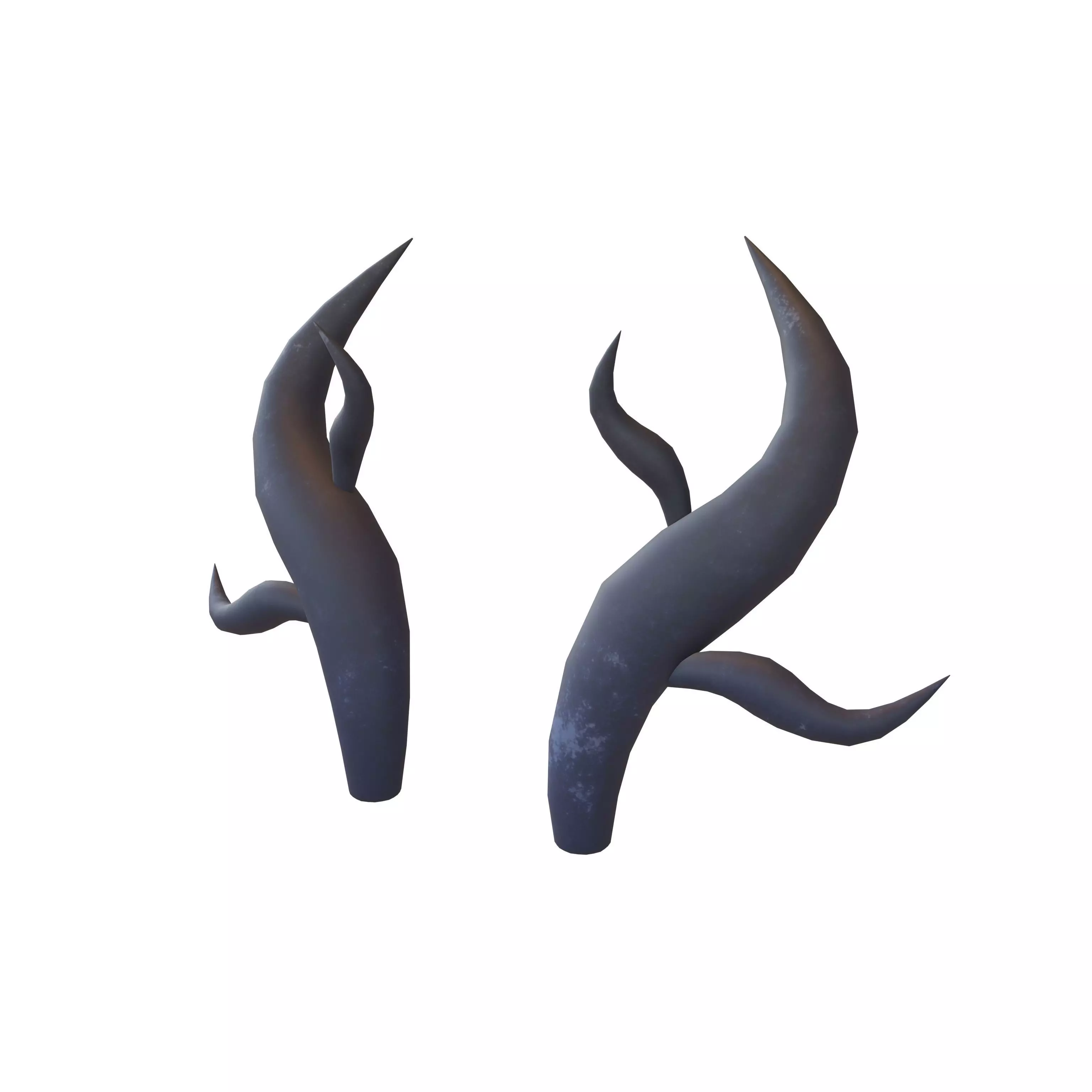 Dragon Horn v1 003 Low-poly 3D model