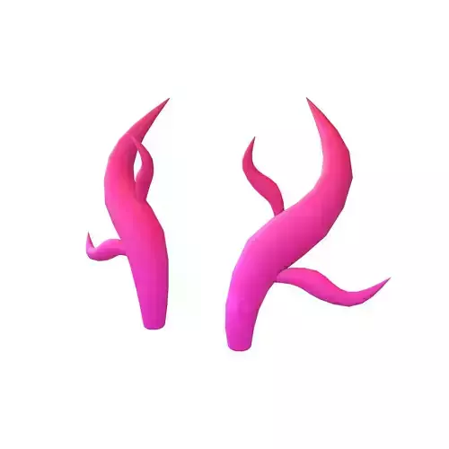 Dragon Horn v1 004 Low-poly 3D model
