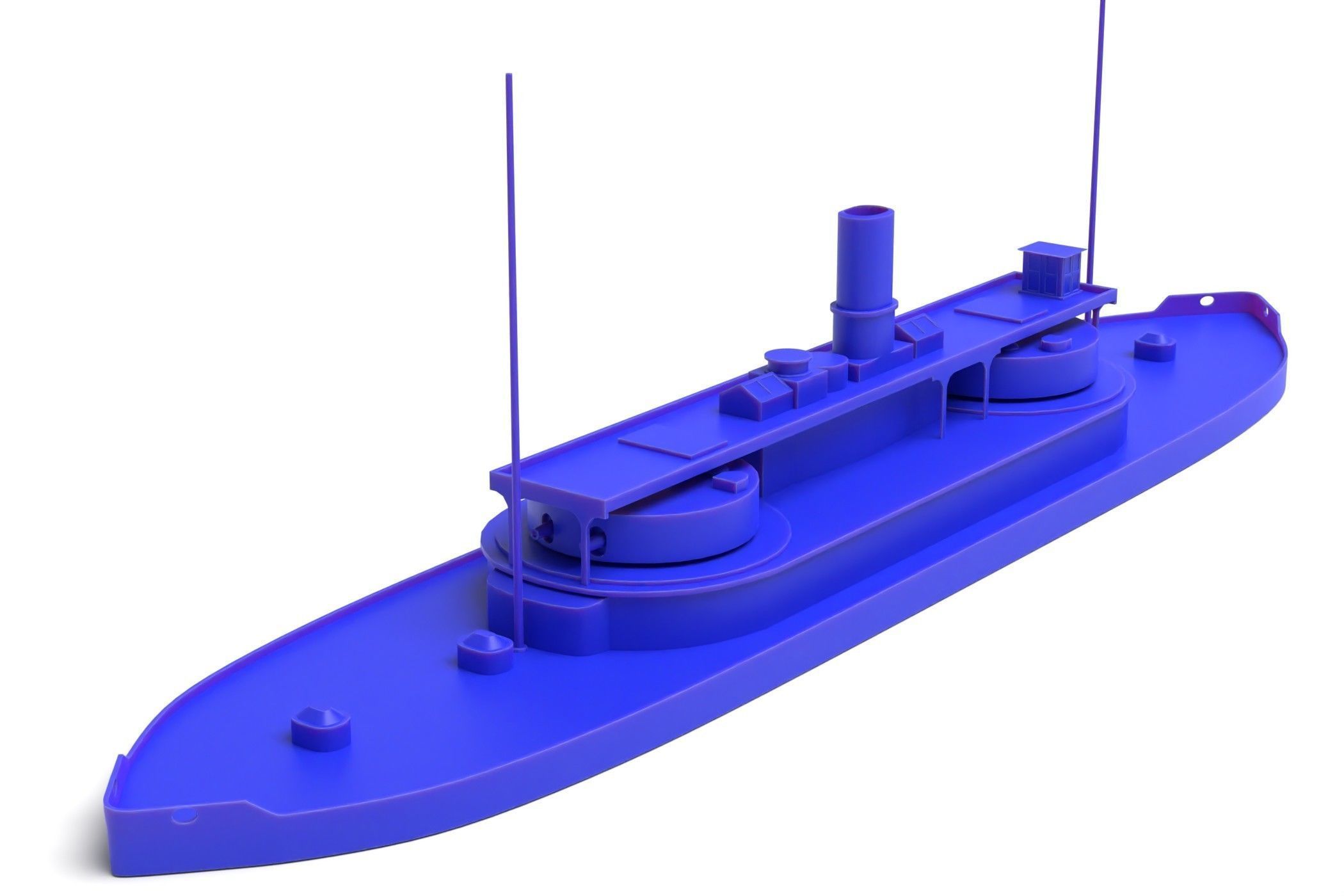 HMVS Cerberus Monitor simple print 3D print model_6