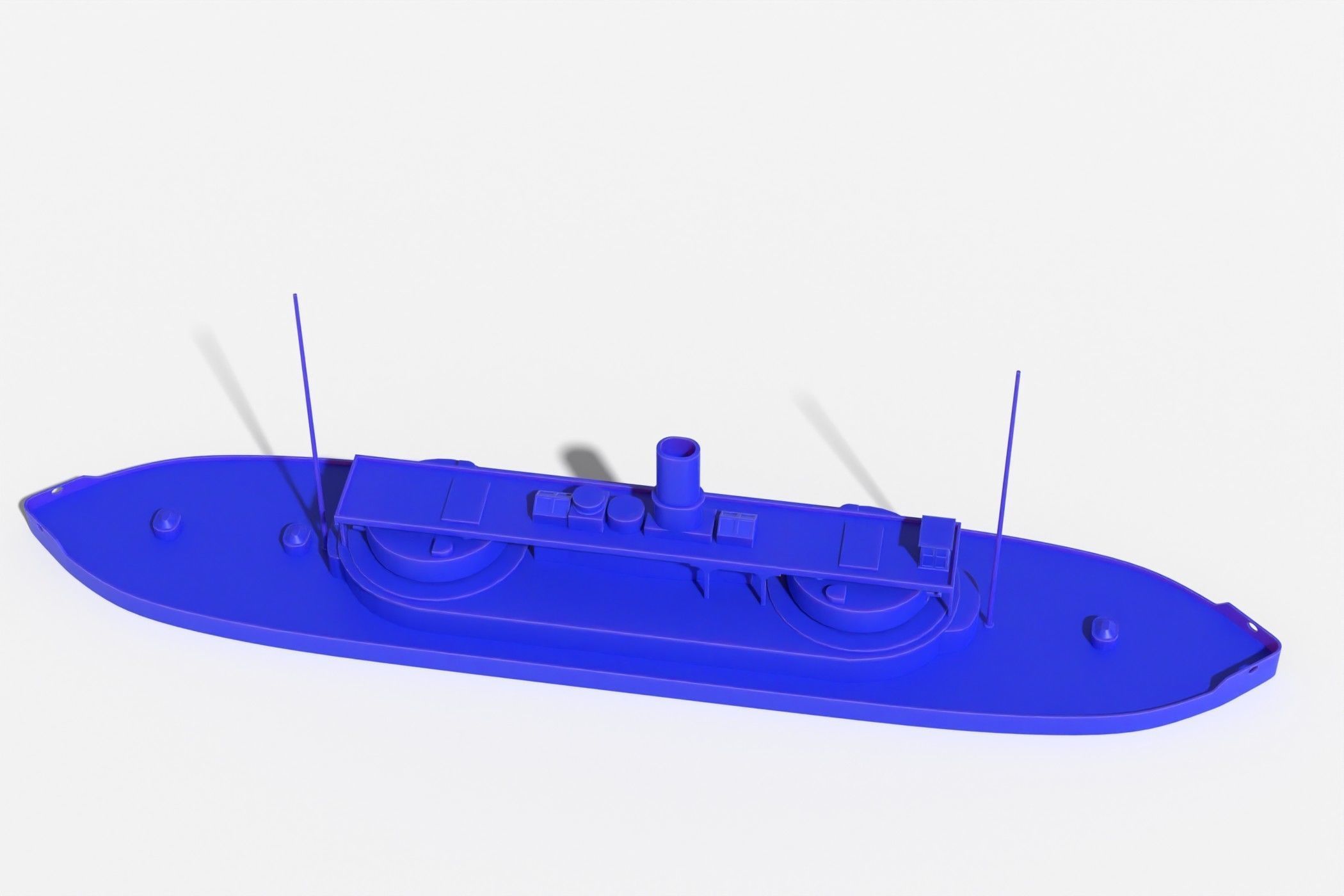 HMVS Cerberus Monitor simple print 3D print model_11