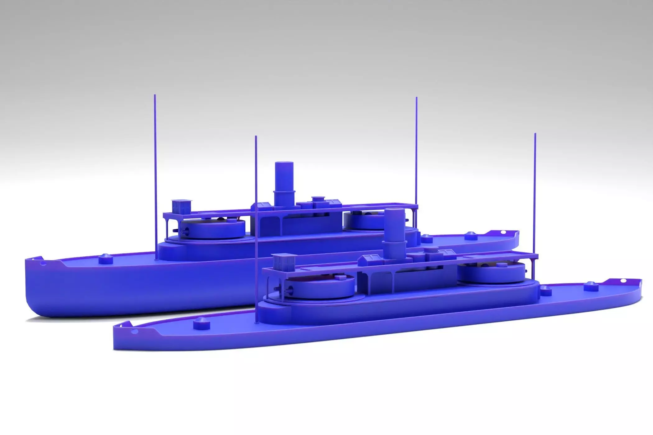 HMVS Cerberus Monitor simple print 3D print model_0