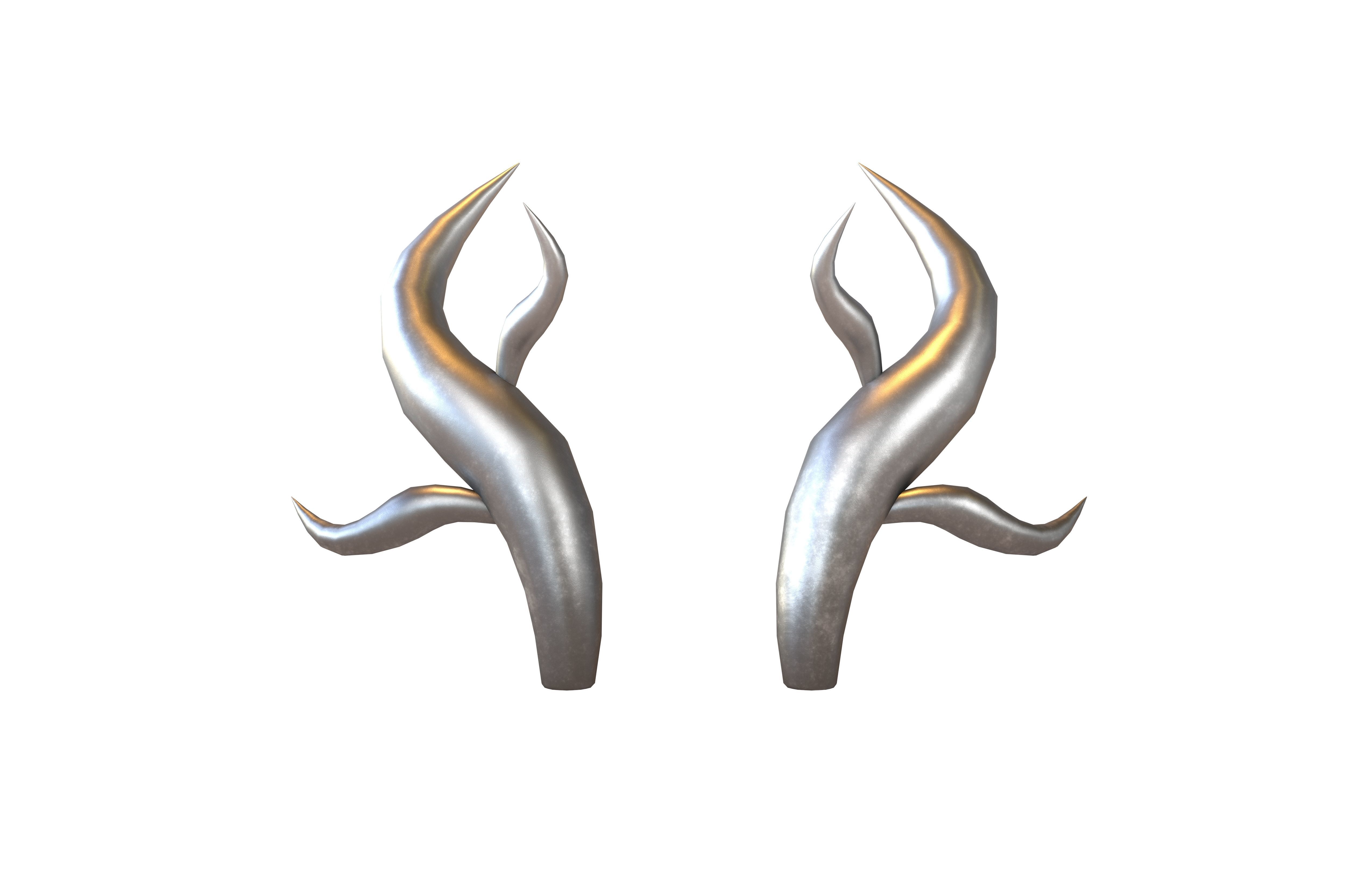 Dragon Horn v1 006 Low-poly 3D model_1