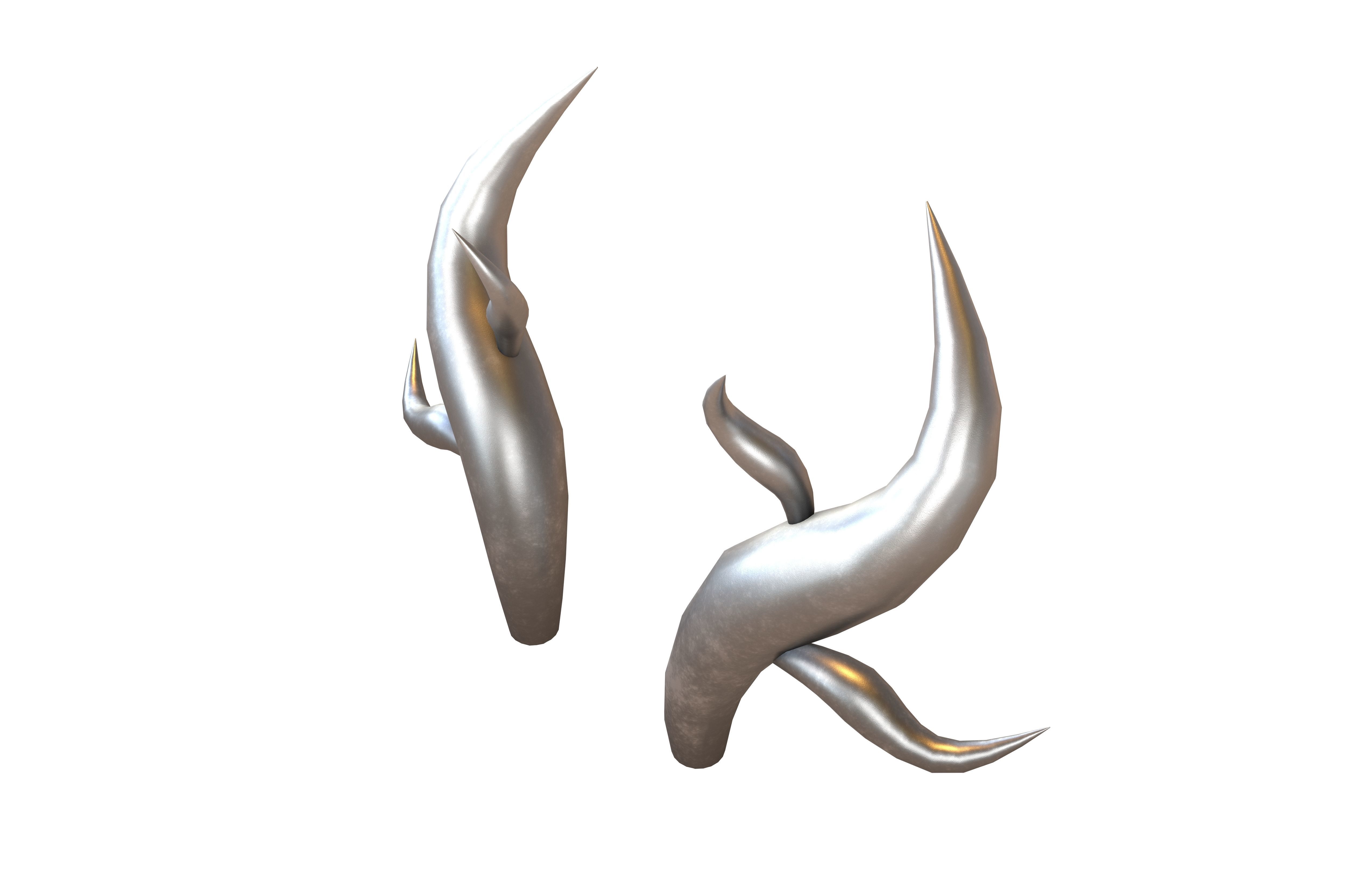 Dragon Horn v1 006 Low-poly 3D model_3