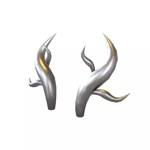 Dragon Horn v1 006 Low-poly 3D model