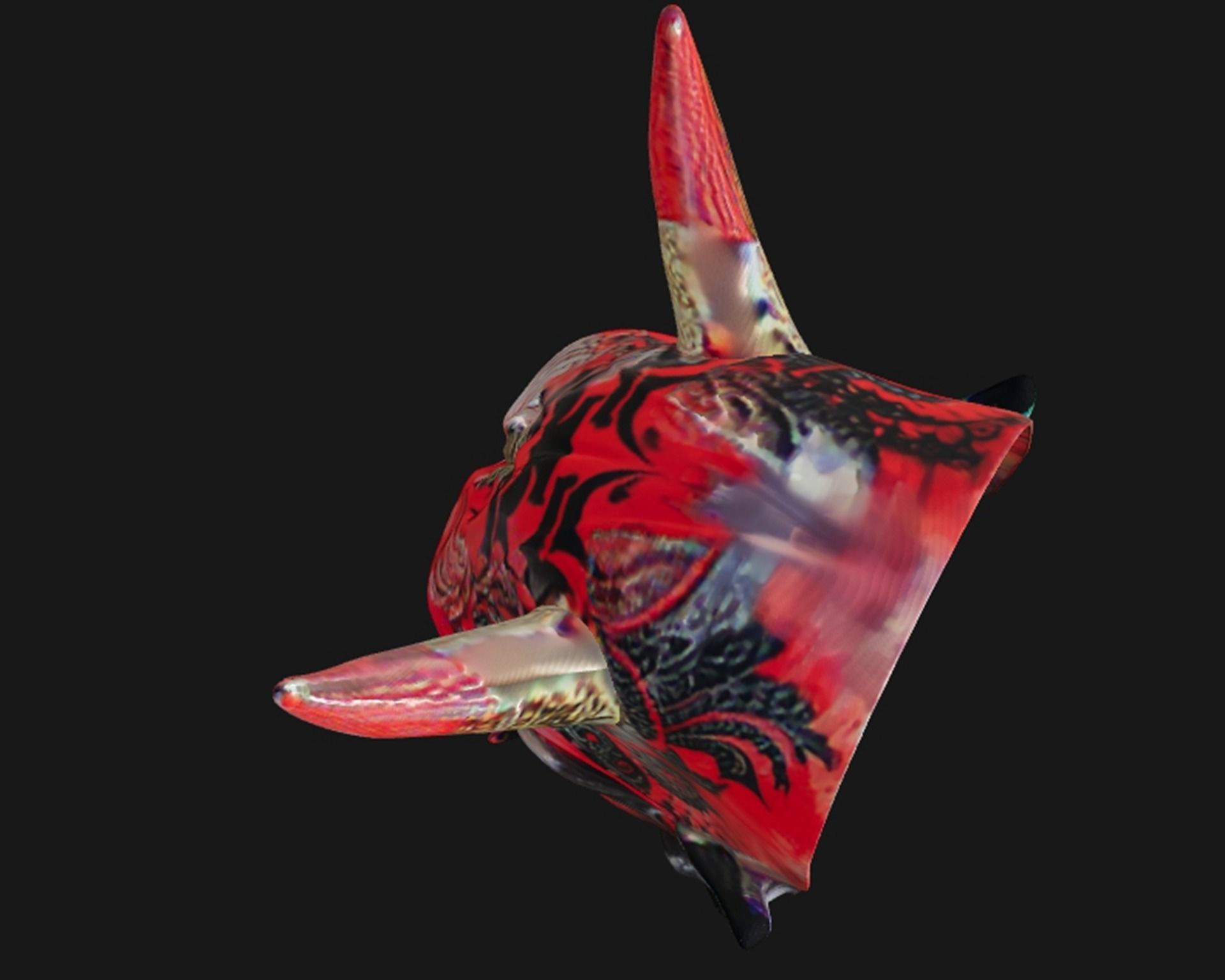 A monster mask Low-poly 3D model_3