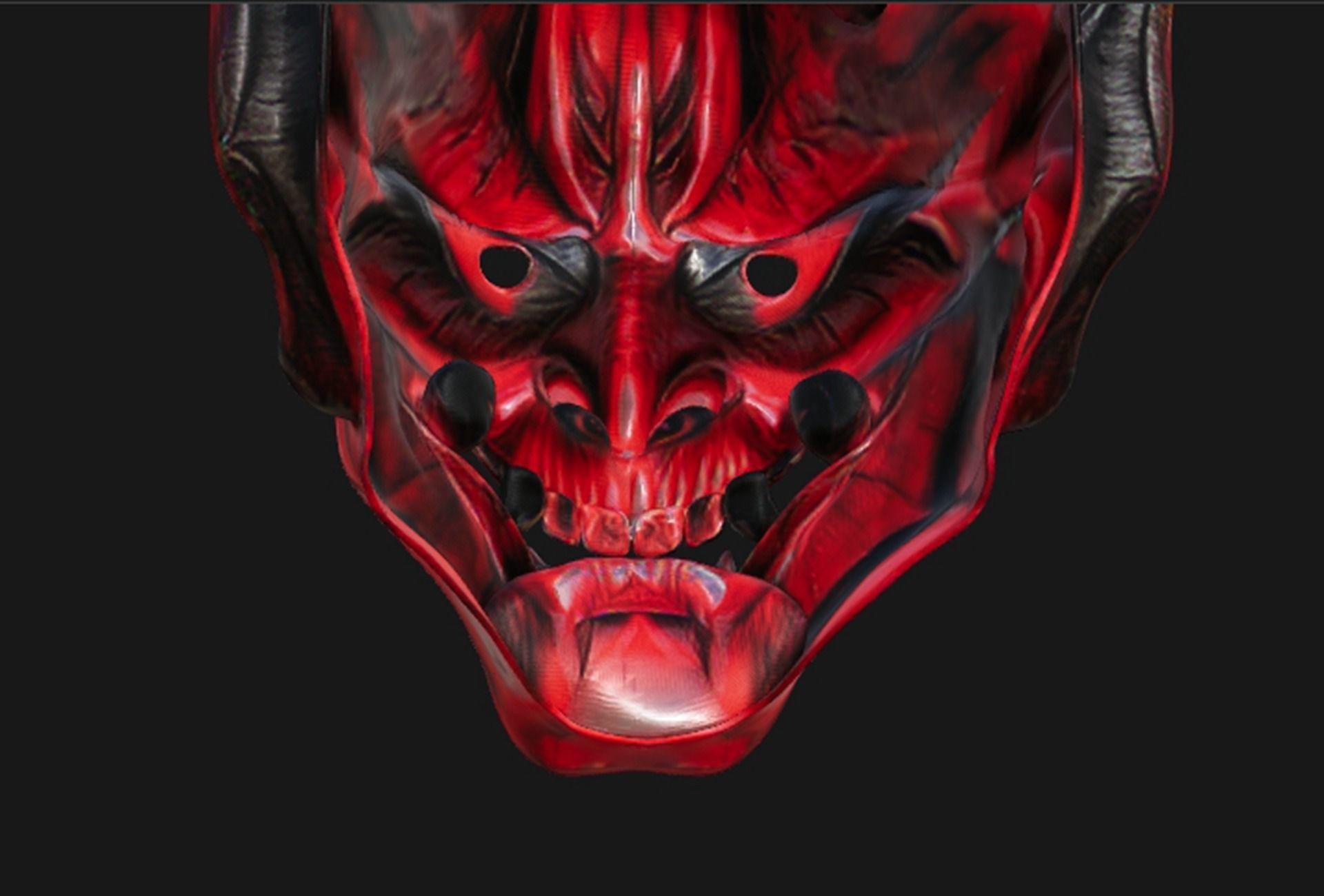 A Monster Mask 2 Low-poly 3D model_3