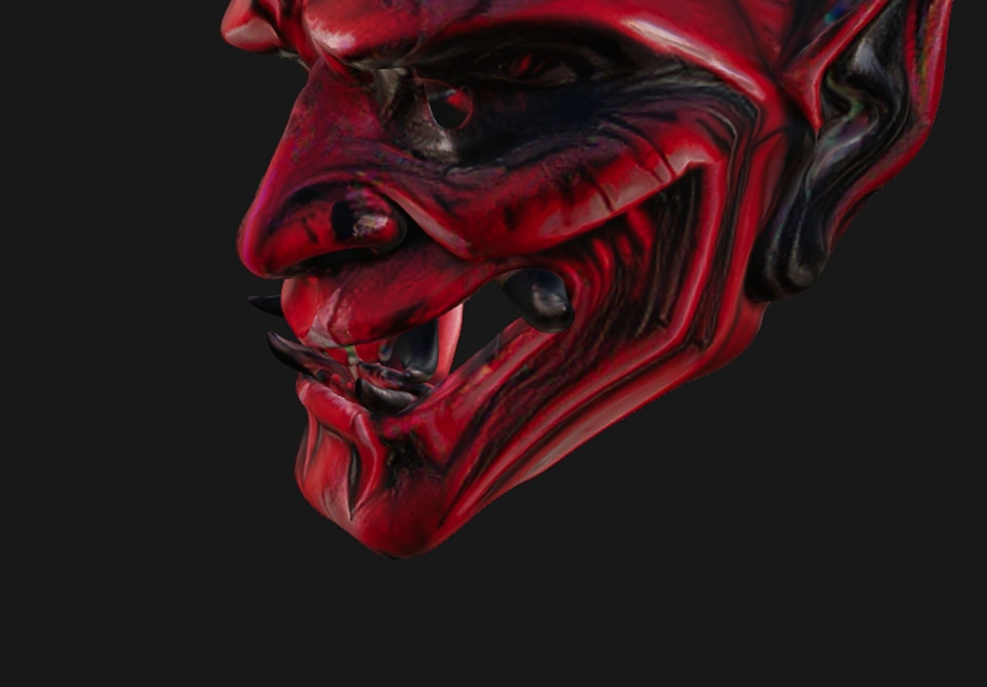 A Monster Mask 2 Low-poly 3D model_4