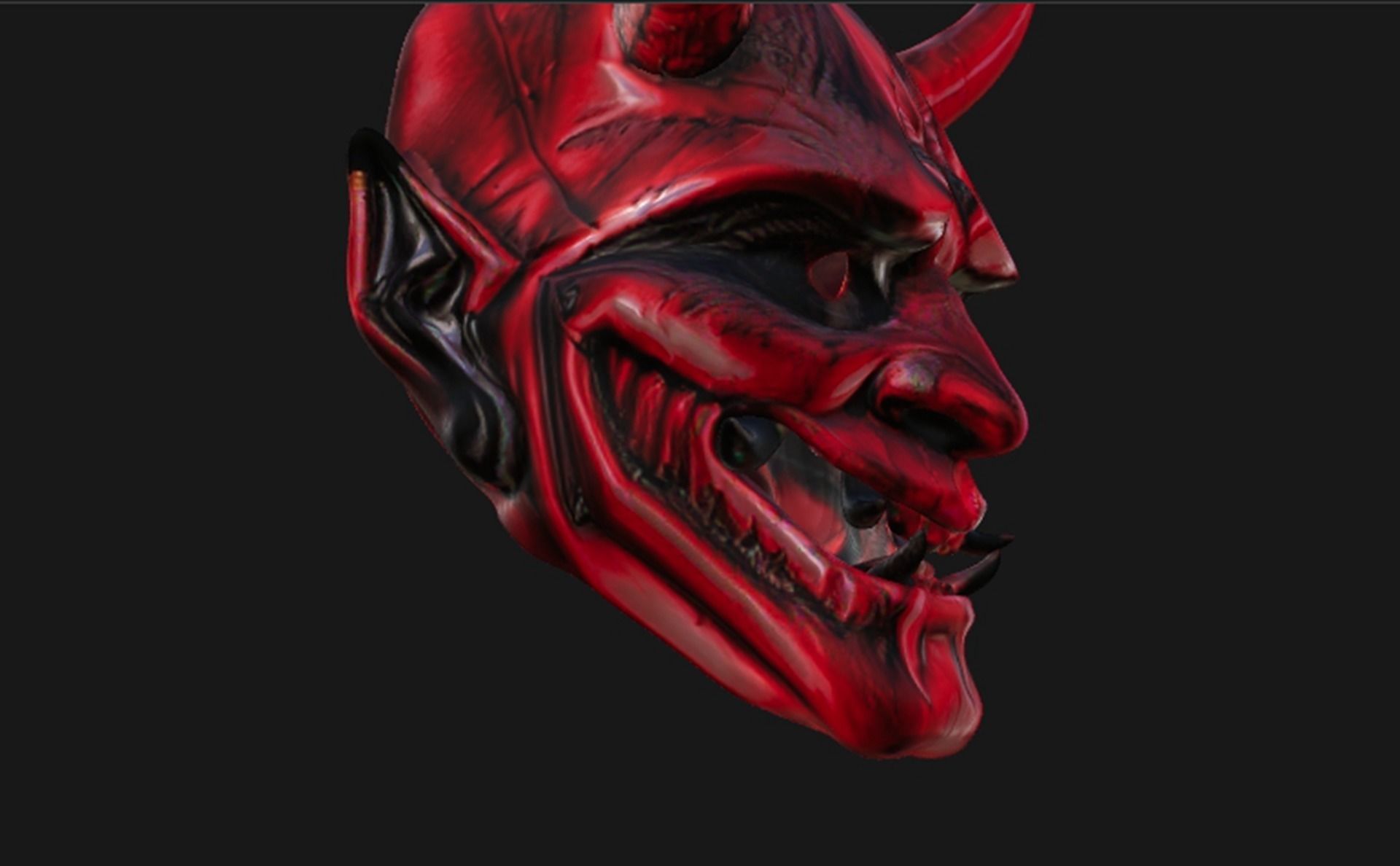 A Monster Mask 2 Low-poly 3D model_2