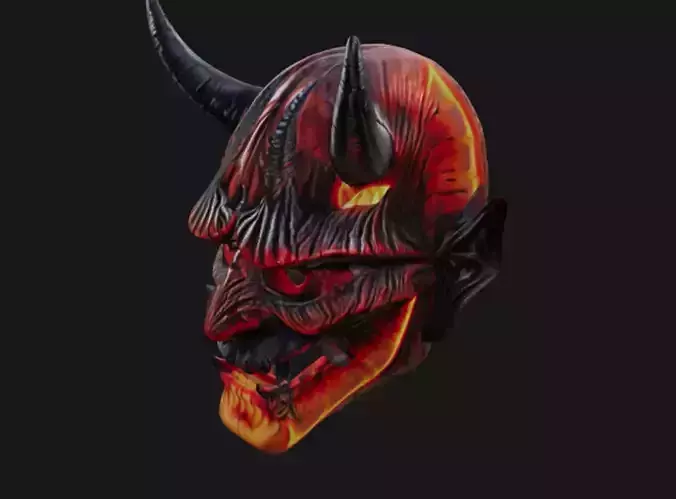 A monster mask Low-poly 3D model
