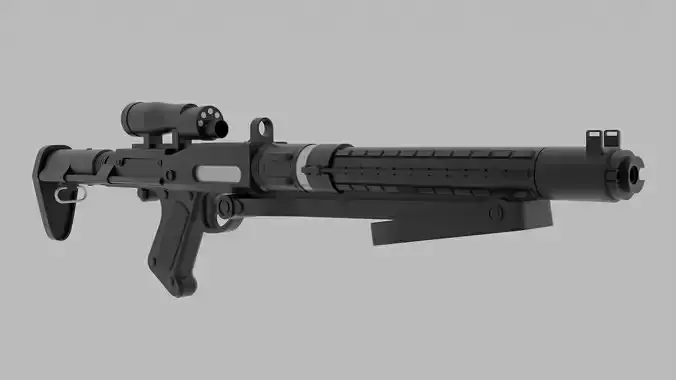 Imperial Armored Commando Blaster Rifle 3D model