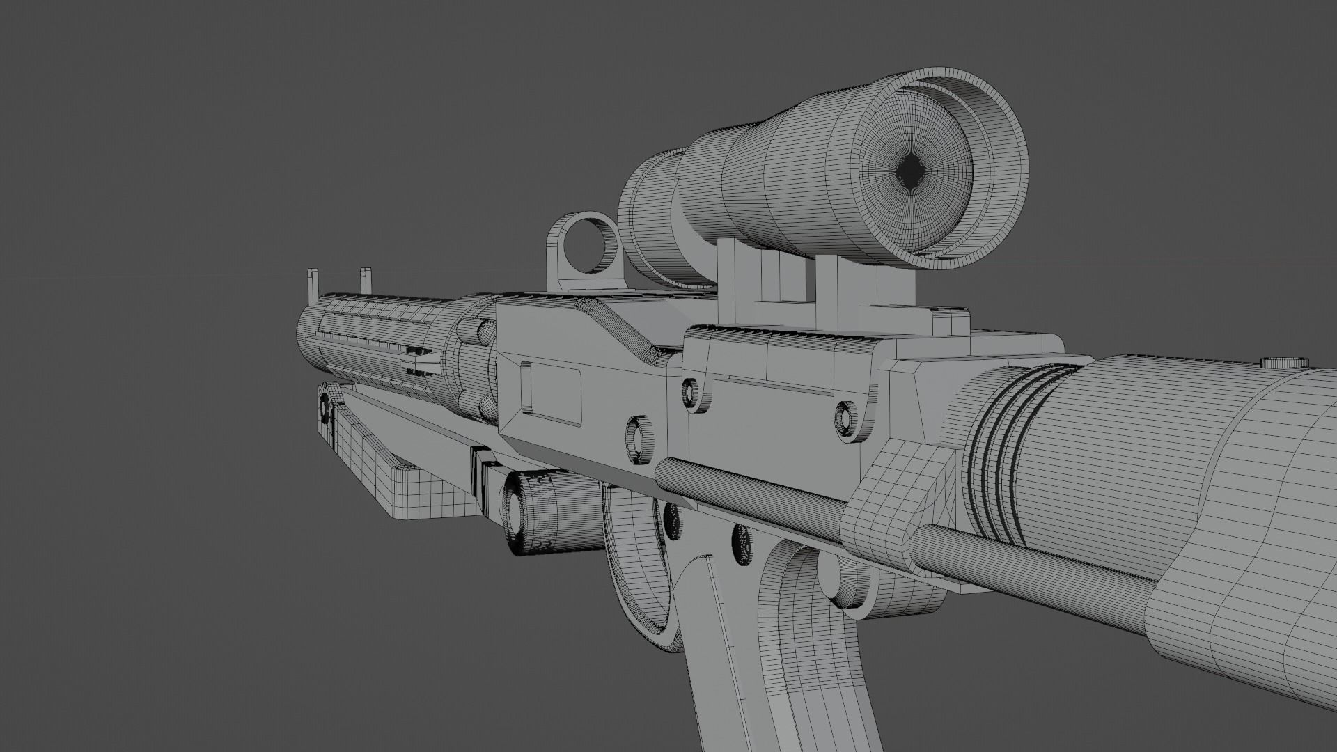 7d2d Commando Rifle Imperial Armored Commando Blaster Rifle 3D model | CGTrader