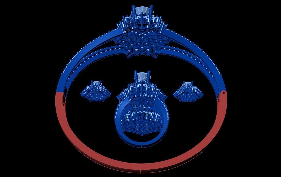 Diamond Jewellery Sets Concept 3D print model_3