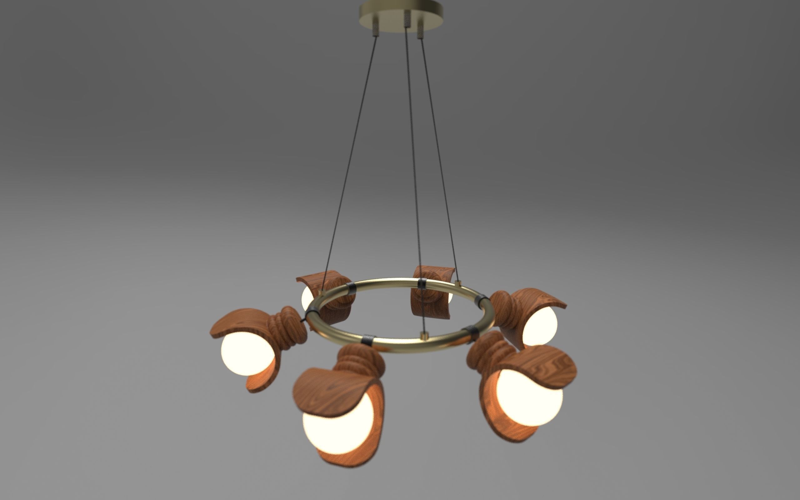 Modern Lighting Fixture 3D Model Set  3D model_2