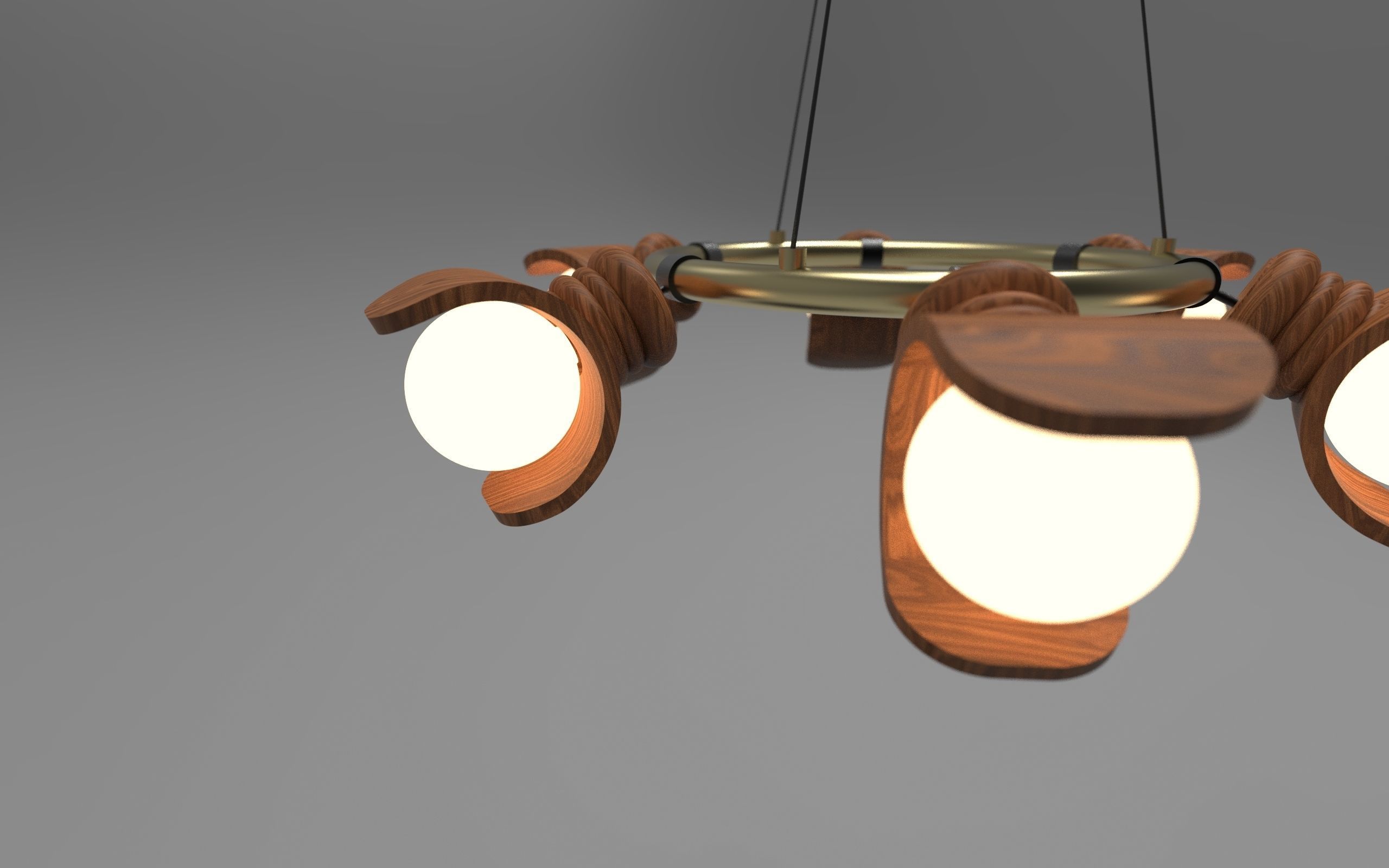 Modern Lighting Fixture 3D Model Set  3D model_4