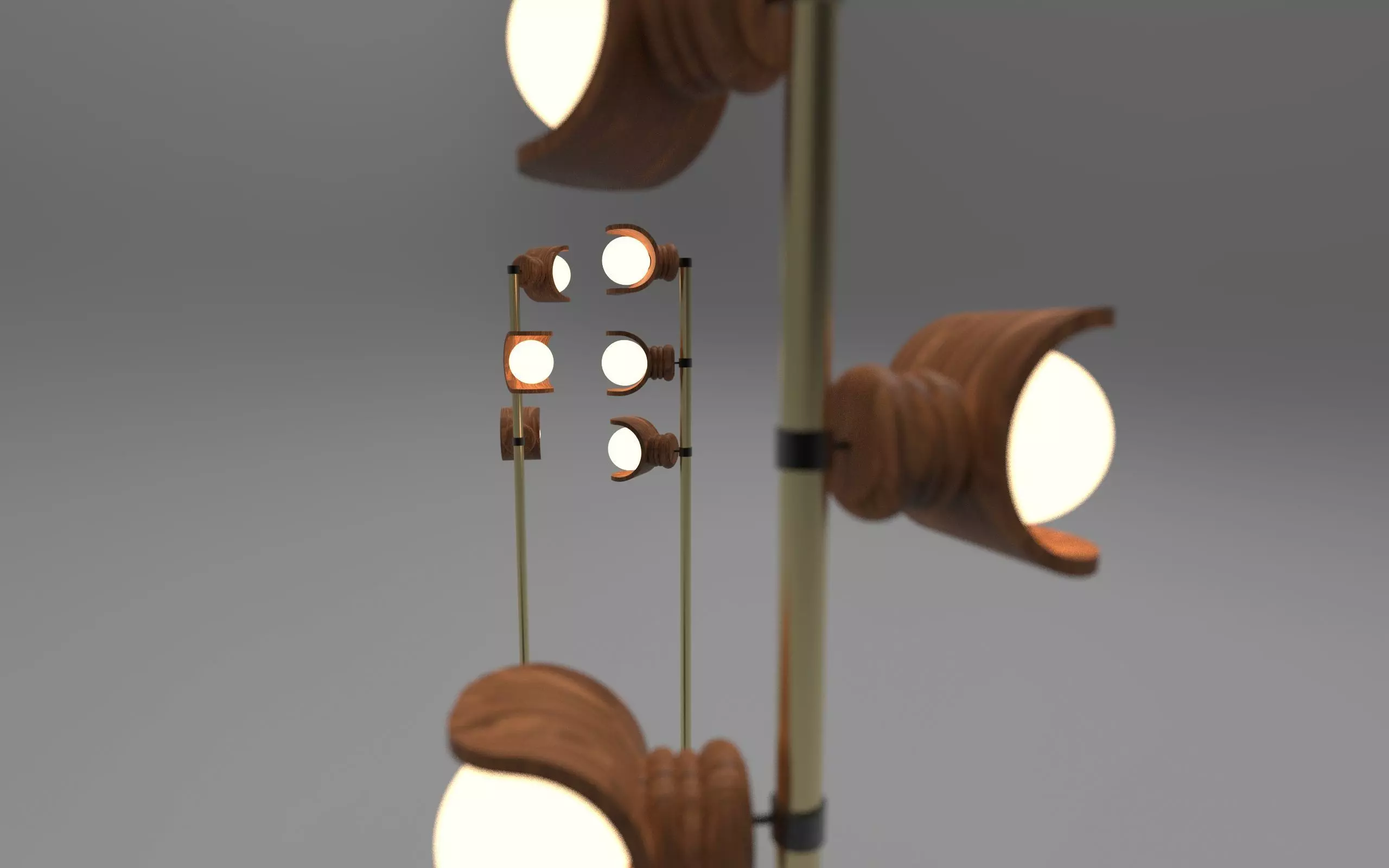 Modern Lighting Fixture 3D Model Set  3D model_0