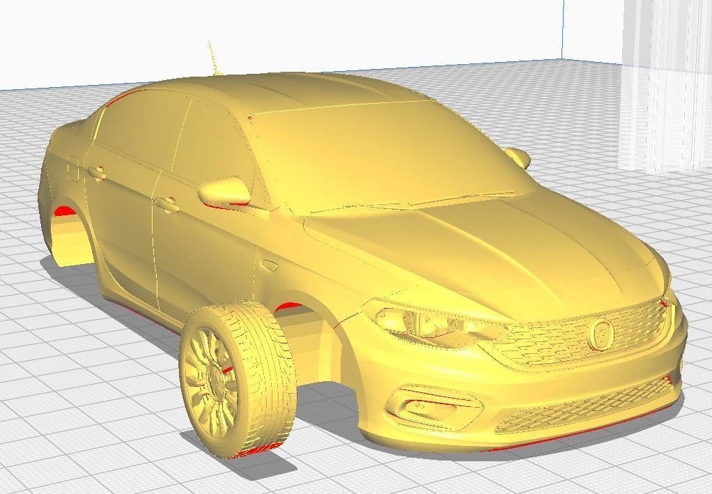FIAT TIPO 2018 PRINT MODEL 3D print model_3