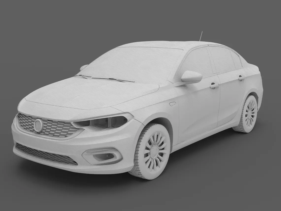 FIAT TIPO 2018 PRINT MODEL 3D print model_0
