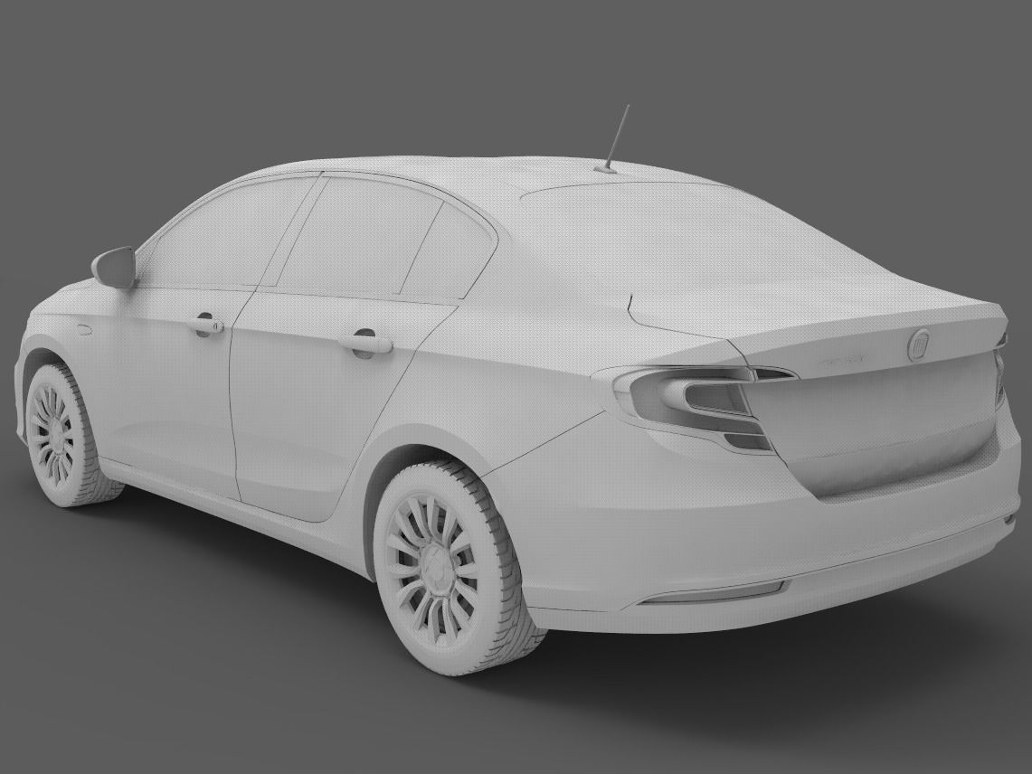 FIAT TIPO 2018 PRINT MODEL 3D print model_1