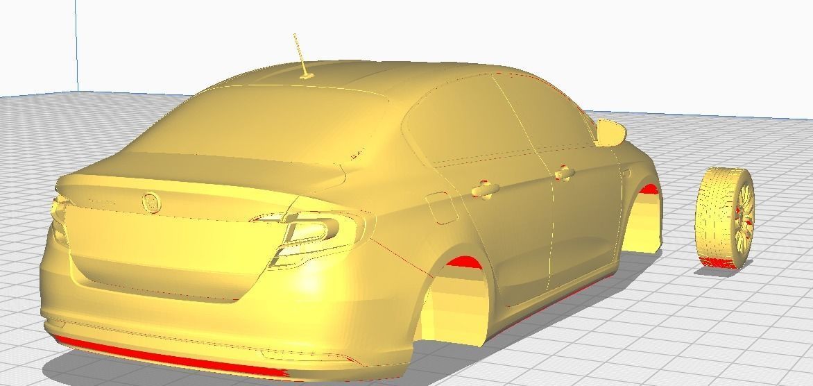 FIAT TIPO 2018 PRINT MODEL 3D print model_4