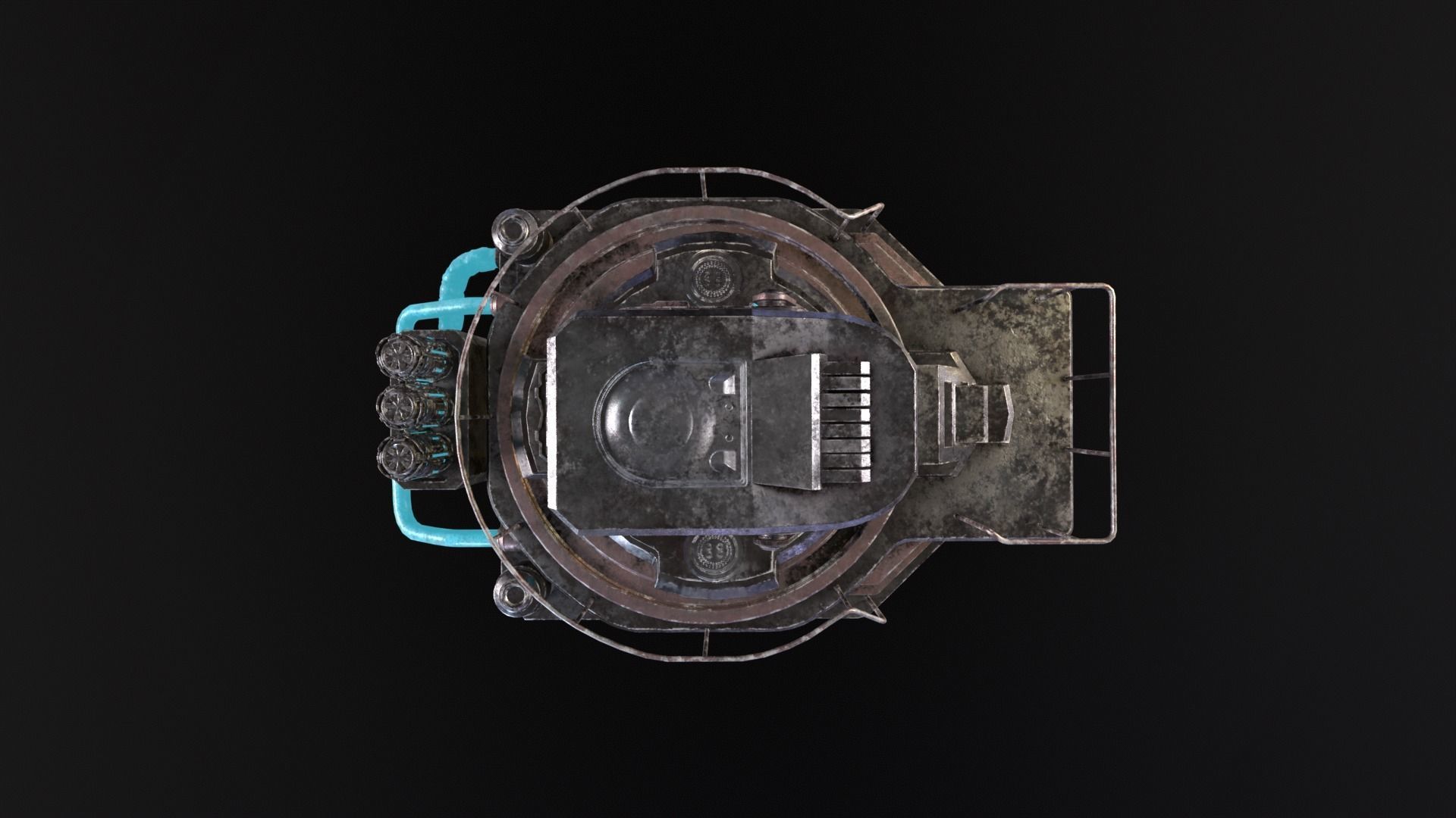 Cryopod Stasis chamber Low-poly 3D model_22