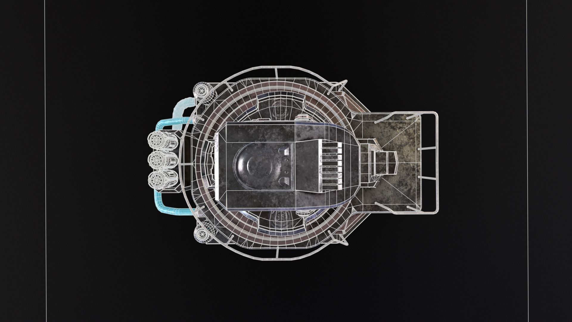 Cryopod Stasis chamber Low-poly 3D model_23