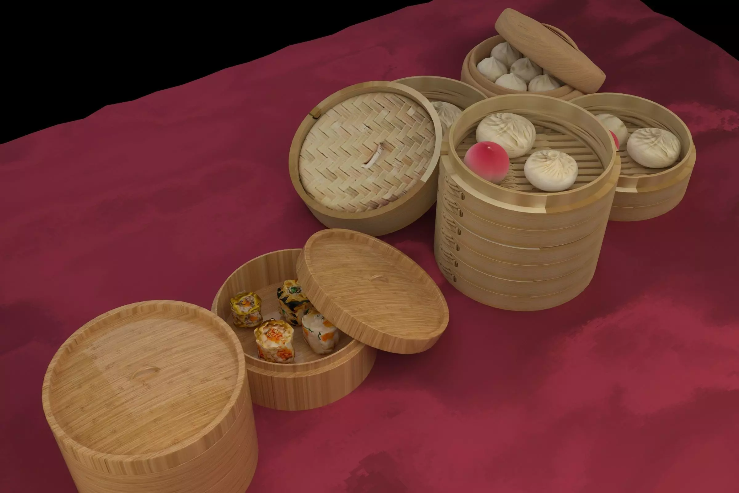 Chinese dim-sum 3D model