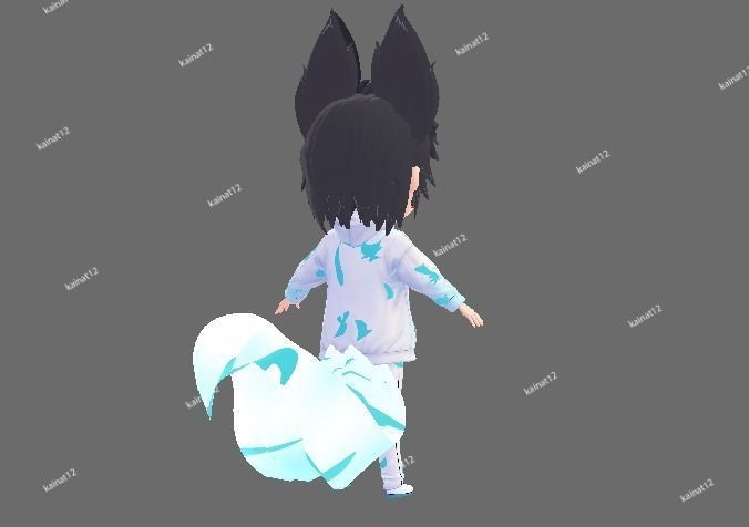 3D male chibi avatar for vrchat and vtubing  Low-poly 3D model_22