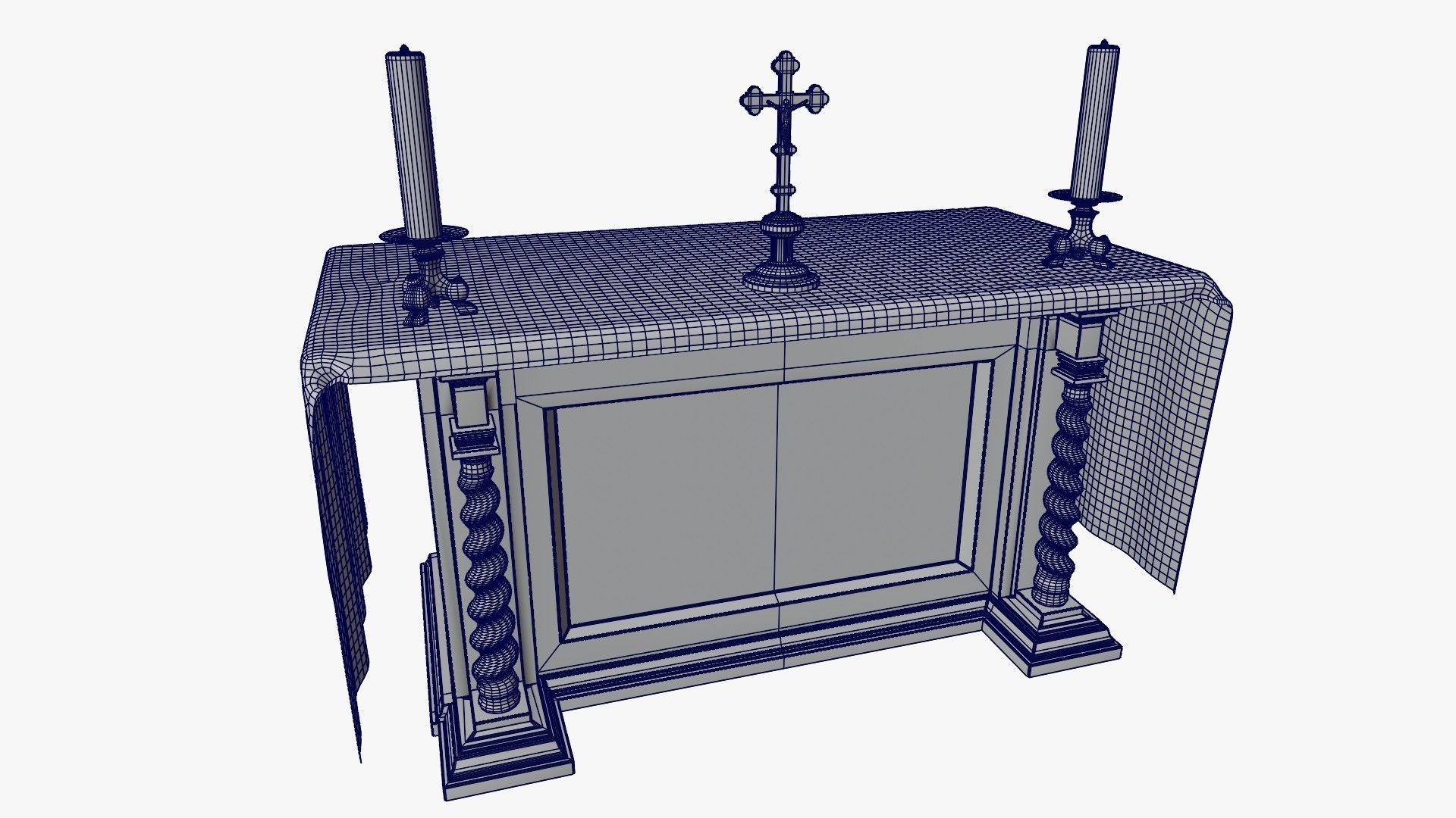 Church assets 3D model_22