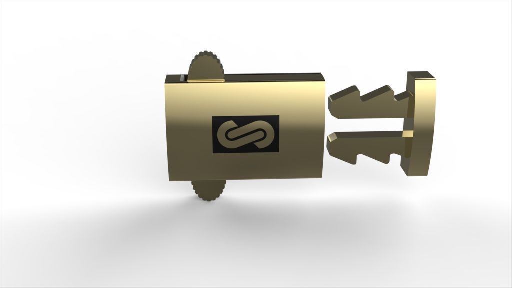  Monaco box claps lock for 11MM cuban chain LIGHT WEIGHT  3D print model_10