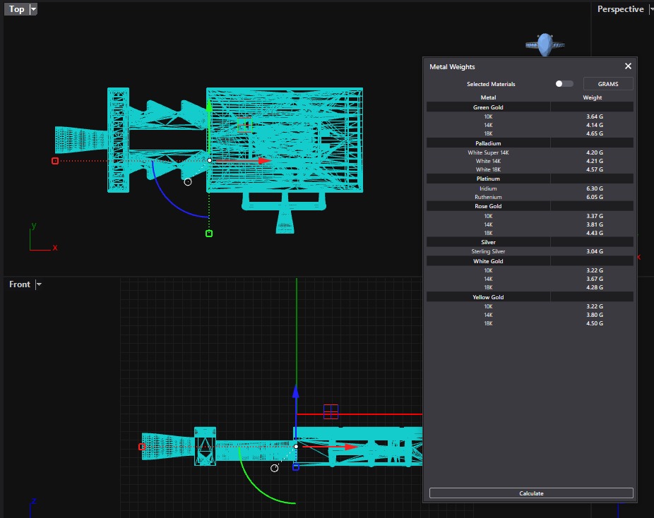  Monaco box claps lock for 11MM cuban chain LIGHT WEIGHT  3D print model_3